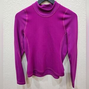 Lululemon Athletica Fitted Pink Purple Long Sleeve Sweater Pullover